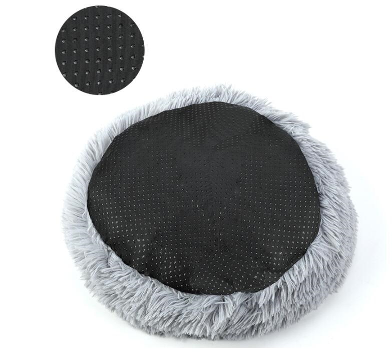 Pet Dog Bed Long Plush Super Soft Pet Bed Kennel Round Dog House Cat Bed For Dogs Bed Cushion Big Large Mat Bench Pets Supplies