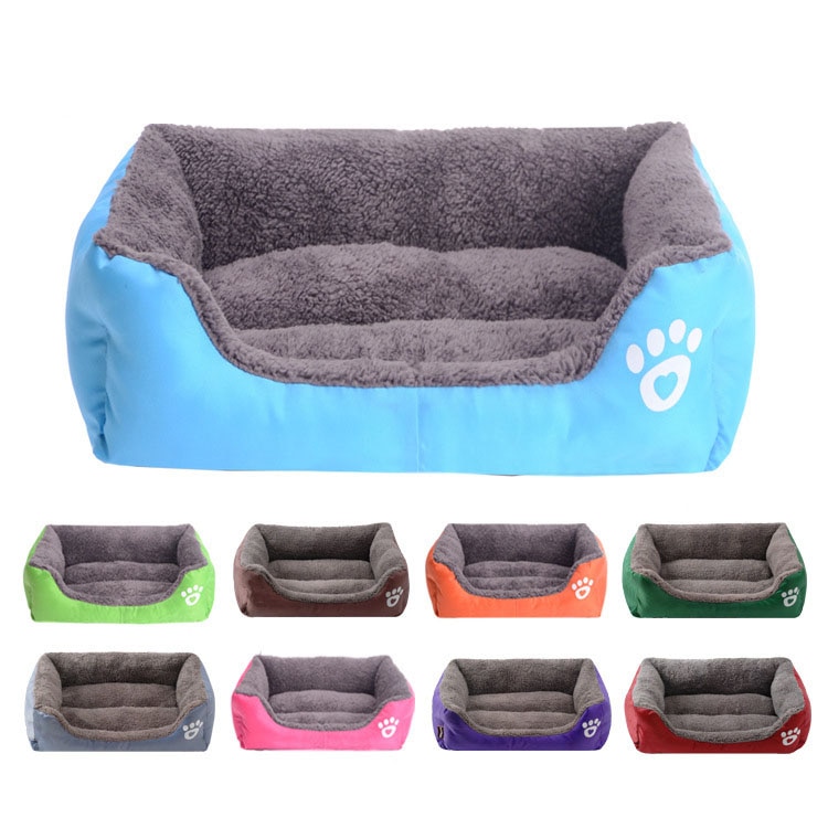 WHPC S-XXXL Pet Bed&Sofa Bed For Small Large Dog Soft Fleece Warm Bed Cozy Dog House Nest Waterproof Dog Basket House Mat Kennel