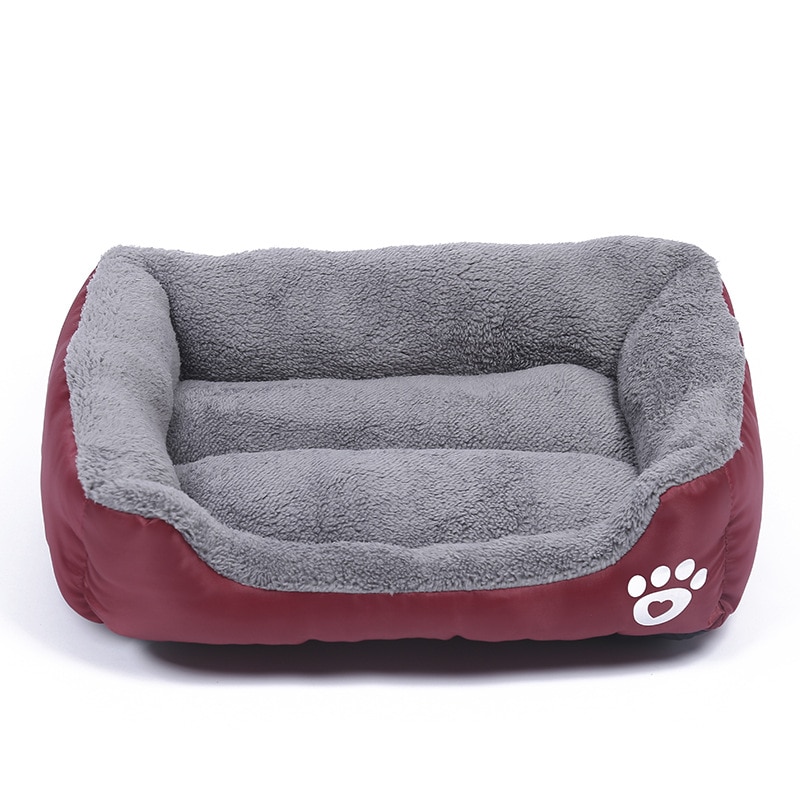 WHPC S-XXXL Pet Bed&Sofa Bed For Small Large Dog Soft Fleece Warm Bed Cozy Dog House Nest Waterproof Dog Basket House Mat Kennel