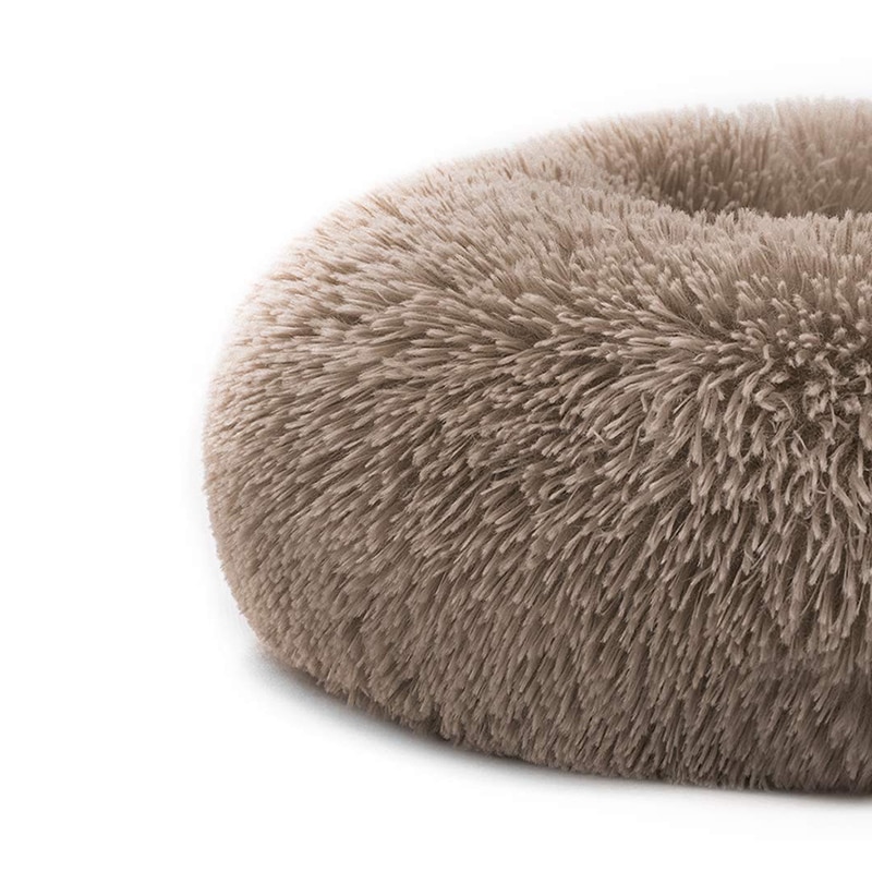 Warm Fleece Dog Bed 7 Sizes Round Pet Lounger Cushion For Small Medium Large Dogs & Cat Winter Dog Kennel Puppy Mat Pet Bed